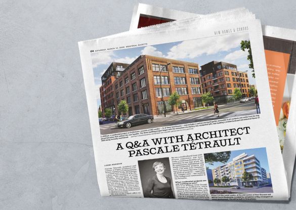 Une entrevue avec l'architecte associée, Pascale Tétrault