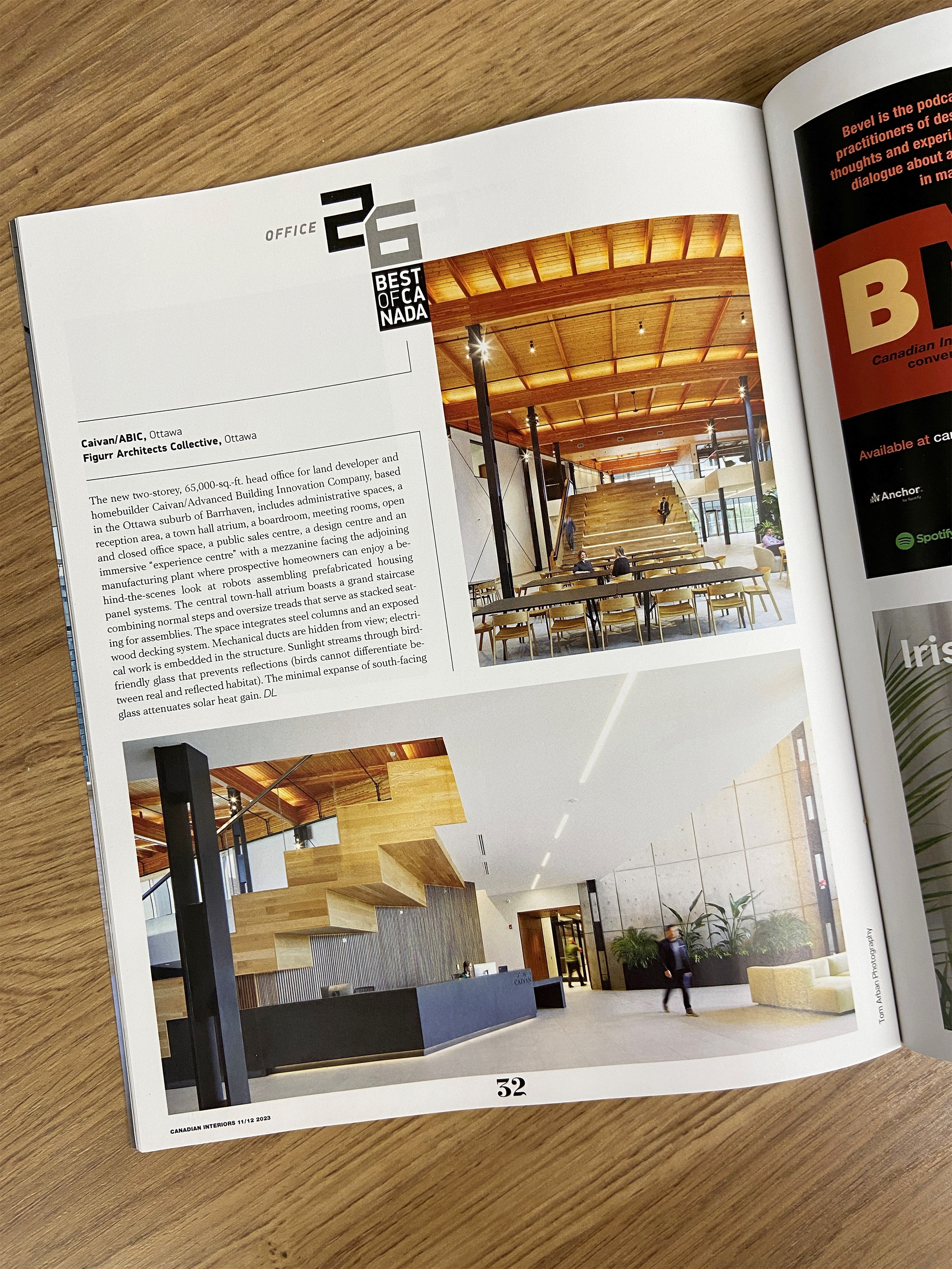 Photo of Canadian Interiors Magazine page 32