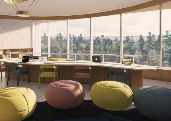 Annonce de projet: La nouvelle école  secondaire de Chisasibi,  au Québec, conçu en  collaboration avec un  comité technique et  culturel cri